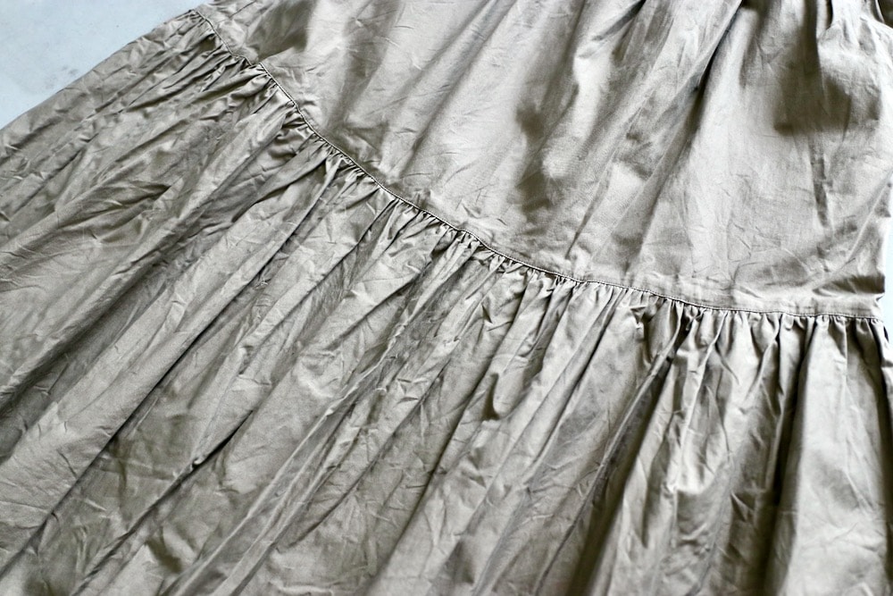 WOMEN'S】TOUJOURS（トゥジュー）“Ruffled Maxi Skirt -COTTON TRIPLE