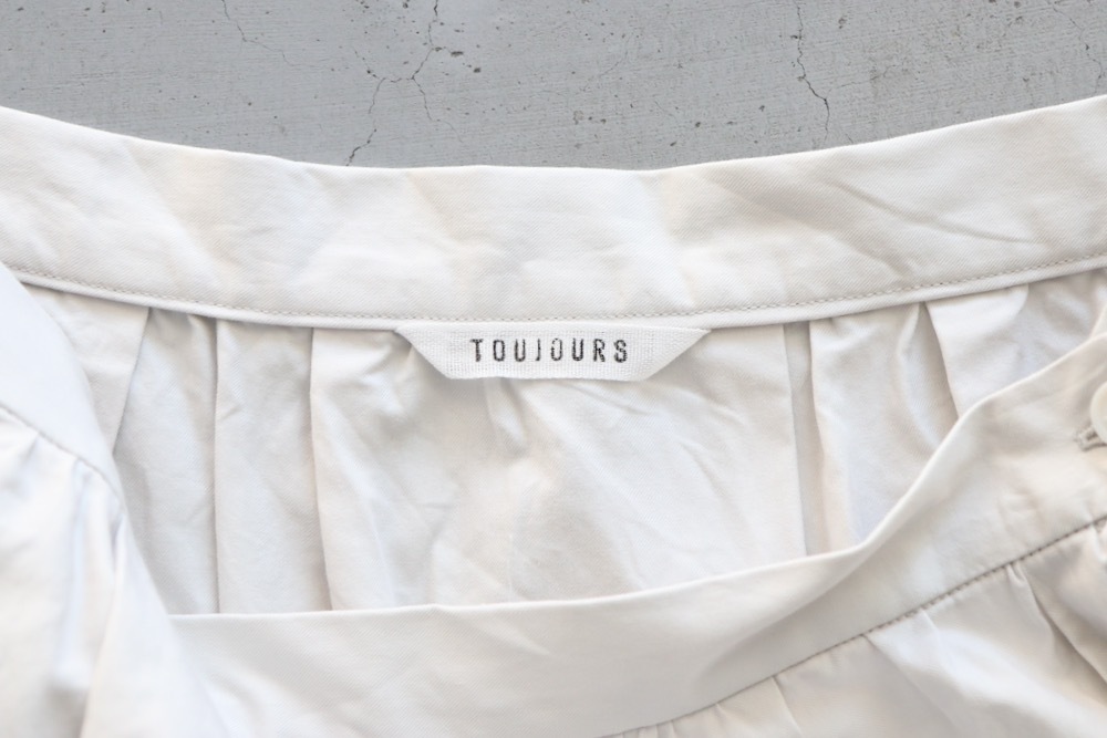 WOMEN'S】TOUJOURS（トゥジュー）“Ruffled Maxi Skirt -COTTON TRIPLE