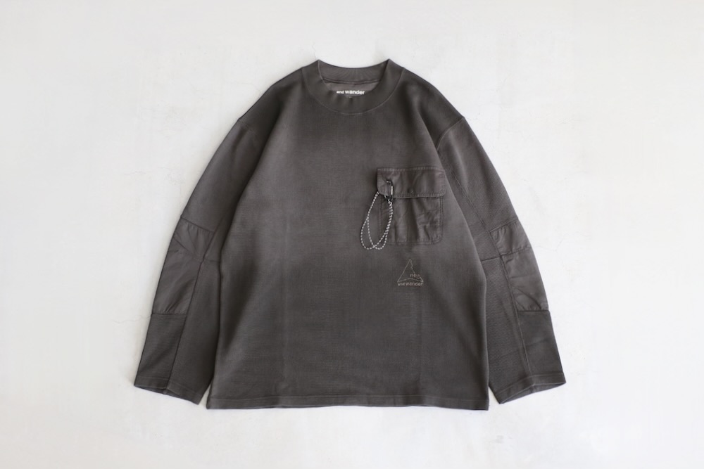 and wander × ROAアンドワンダー × ロア　ビーニー　ダークグレー limited】and wander × ROA(アンドワンダー × ロア) 
