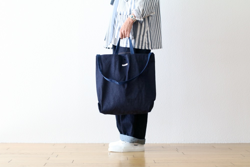 【24SS 未使用保管品】エンジニアードガーメンツ　キャリーオールトート　デニム ENGINEERED GARMENTS｜デニム フローラル プリント キャリーオール