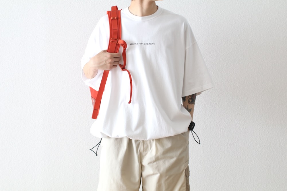 S.F.C(�������ե���) "SUPER BIG SS TEE w/ DRAWSTRINGS"