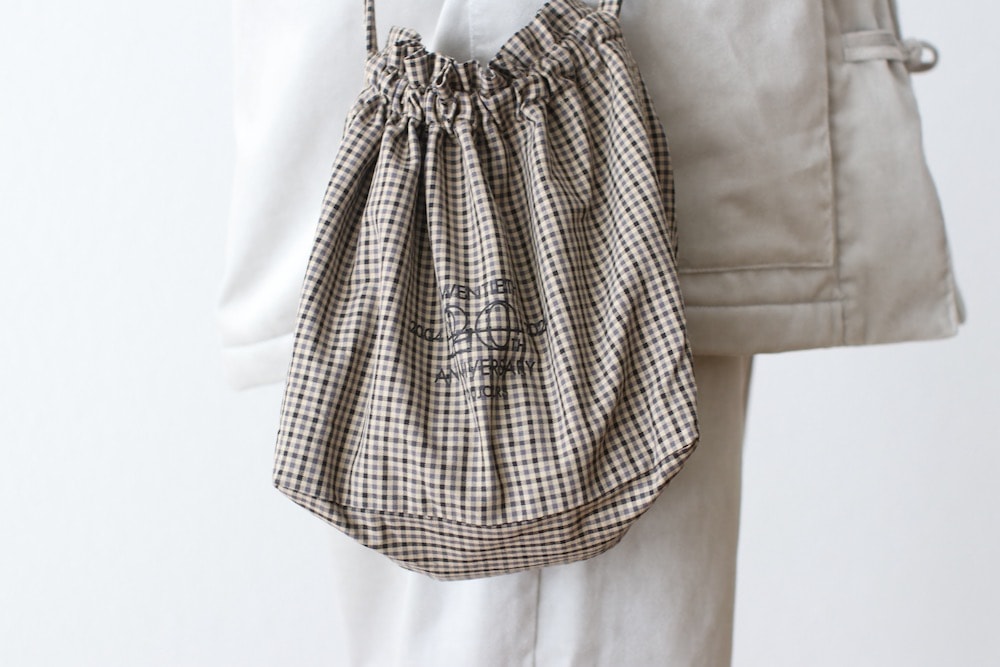 TOUJOURS 2019SS N.15 プリント ショルダーバッグ ハイカウントギャバジン20周年プリントショルダードロー
