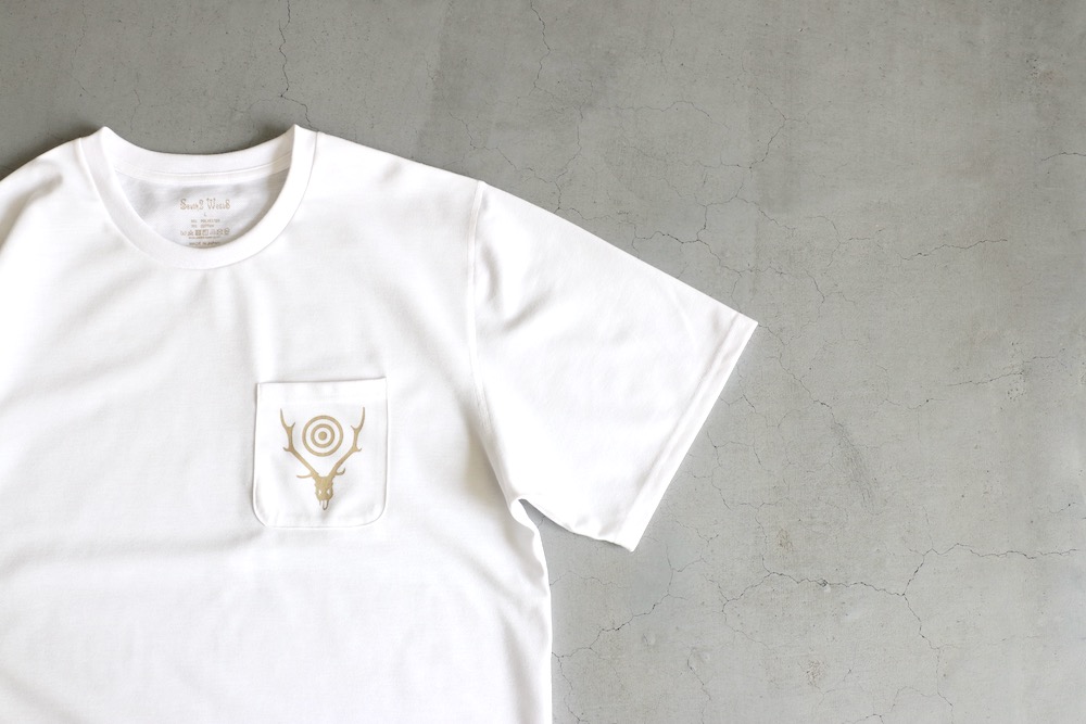 South2 West8 (�������ġ� �������ȥ�����) "S/S Round Pocket Tee - Circle Horn"