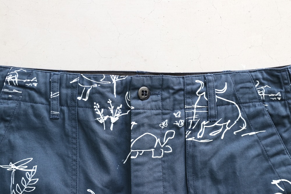 Engineered Garments (���󥸥˥����ɥ�������) "Fatigue Short - Animal Print 6.5oz Flat Twill"