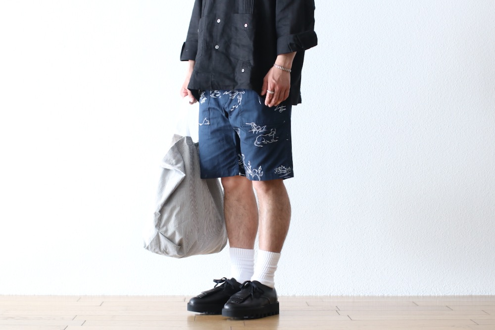 Engineered Garments (���󥸥˥����ɥ�������) "Fatigue Short - Animal Print 6.5oz Flat Twill"