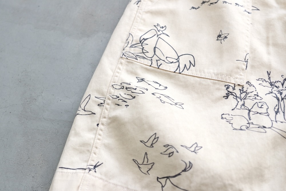 Engineered Garments (���󥸥˥����ɥ�������) "Fatigue Short - Animal Print 6.5oz Flat Twill"