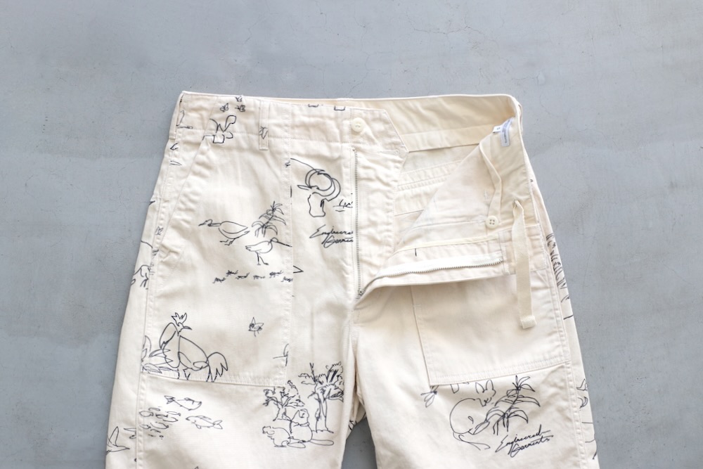 Engineered Garments (���󥸥˥����ɥ�������) "Fatigue Short - Animal Print 6.5oz Flat Twill"