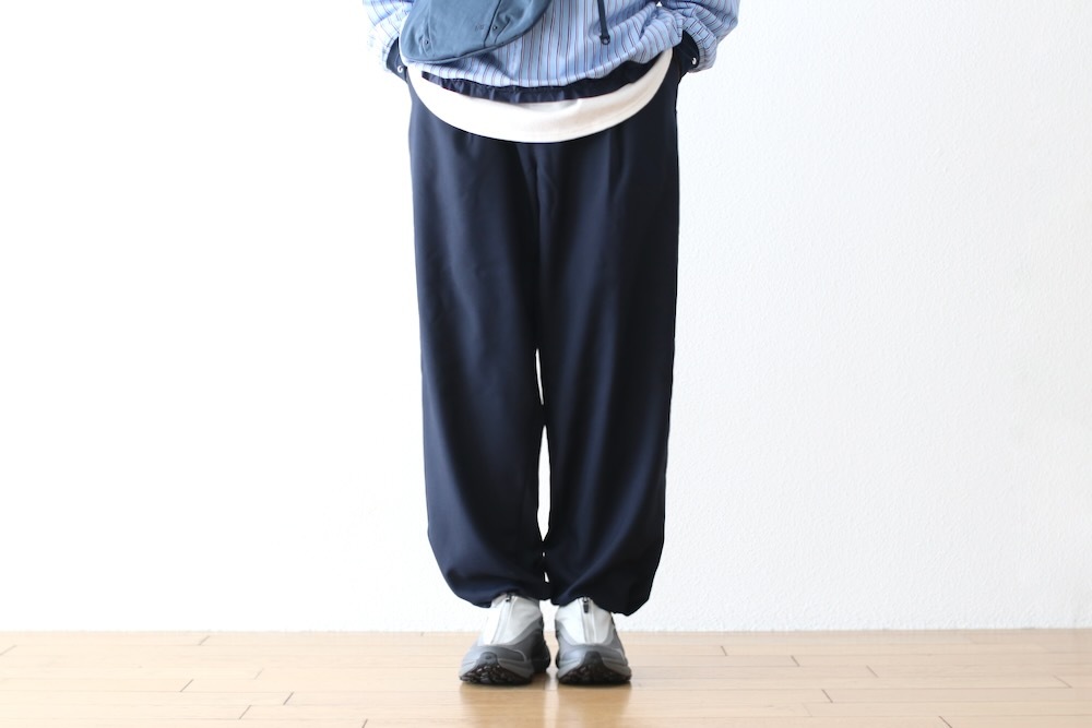 EVCON (���ӥ���) "1TUCK EASY WIDE SLACKS"