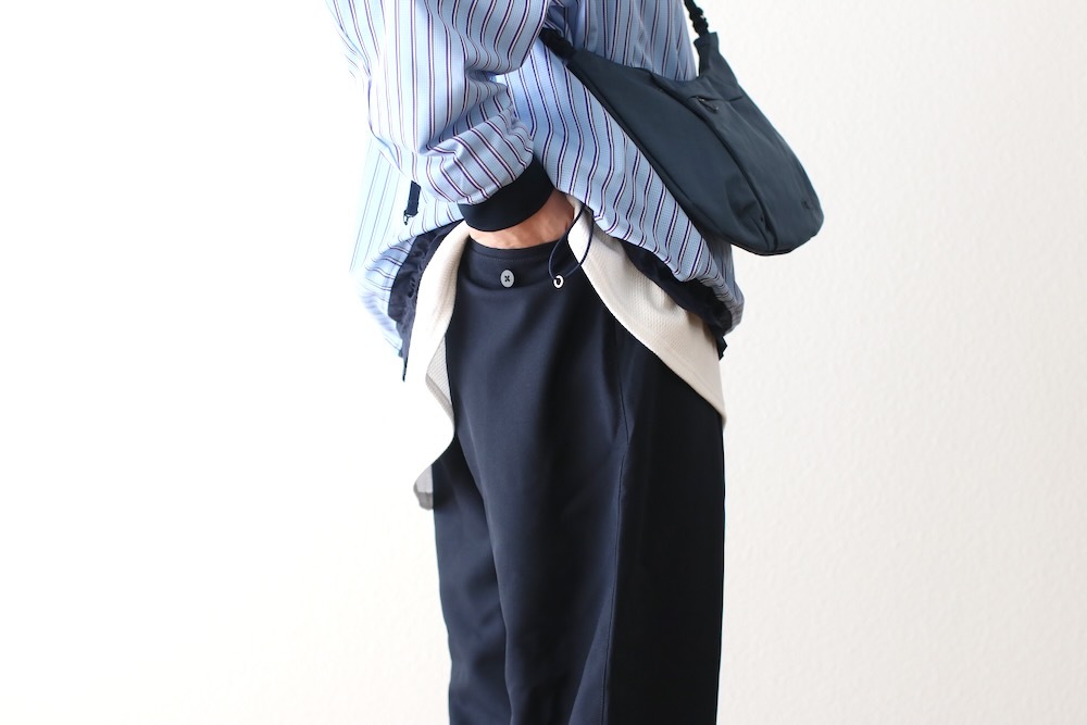 EVCON (���ӥ���) "1TUCK EASY WIDE SLACKS"