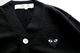 PLAY COMME des GARCONS(�ץ쥤 ���� �� ����륽��) "V-Neck Cardigan With Black Emblem AX-N024-051"