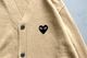 PLAY COMME des GARCONS(�ץ쥤 ���� �� ����륽��) "V-Neck Cardigan With Black Emblem AX-N024-051"