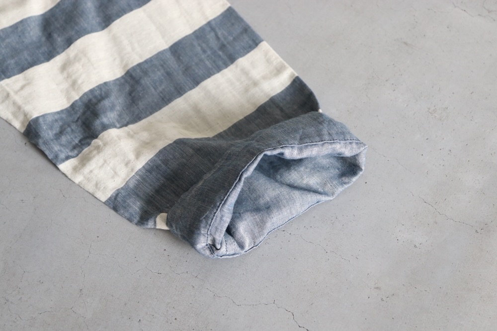 ts(s) (�ƥ�����������) "Reversible Cardigan Shirt - Horizontal Stripe Double Face Cotton Gauze Cloth-"