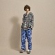 ts(s) (�ƥ�����������) "Reversible Cardigan Shirt - Horizontal Stripe Double Face Cotton Gauze Cloth-"