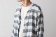 ts(s) (�ƥ�����������) "Reversible Cardigan Shirt - Horizontal Stripe Double Face Cotton Gauze Cloth-"