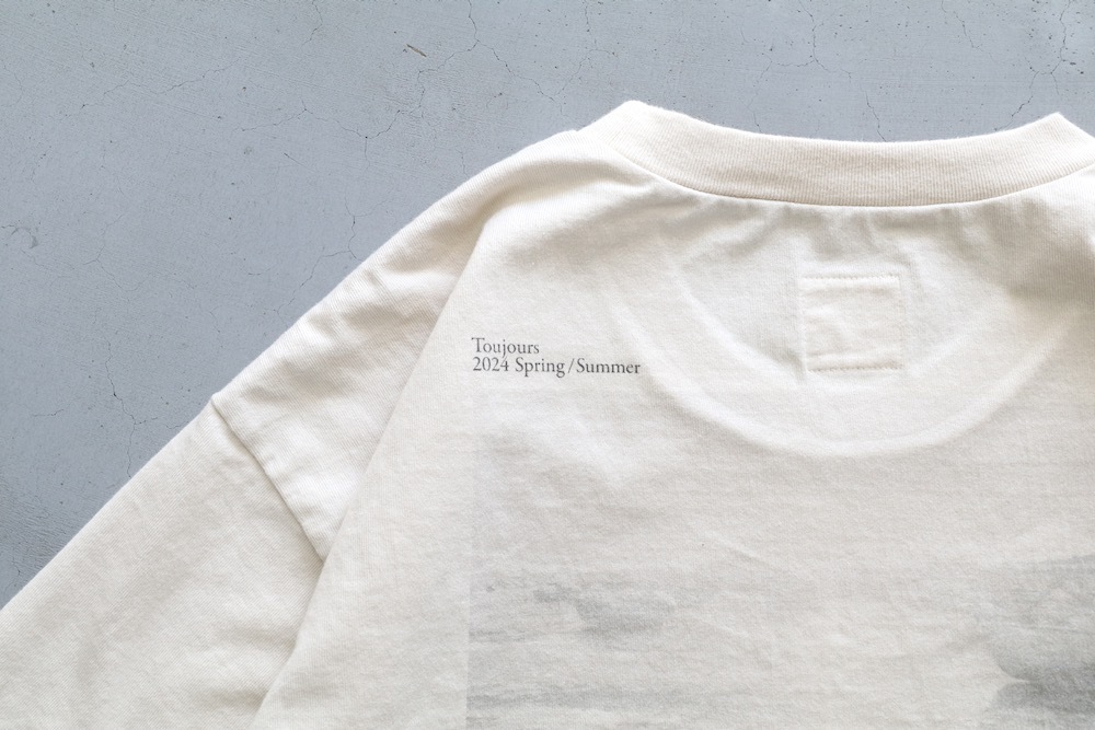 WOMEN'S】TOUJOURS（トゥジュー）“Photo Print T-shirt -ORGANIC