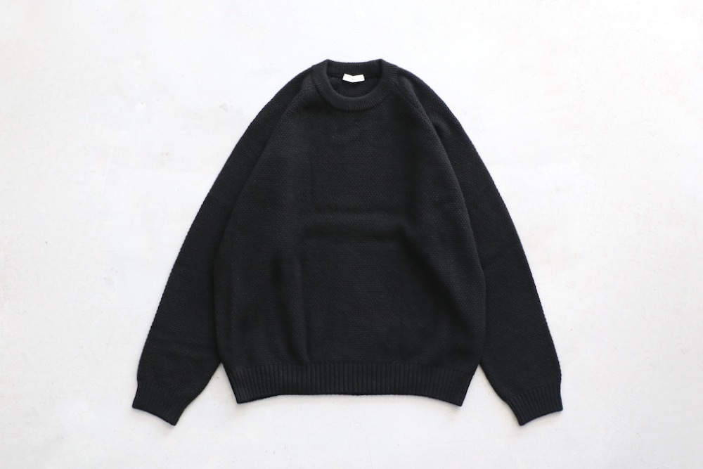 ATON (ȥ) "LAMBS WOOL CREWNECK SWEATER"