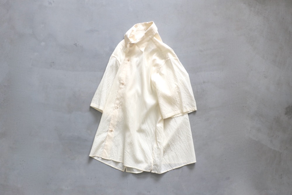 blurhms(�֥顼�ॹ) "Silk-Co Voile Half-Sleeve Shirt"