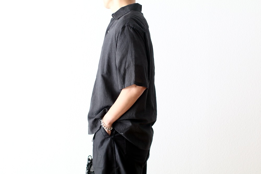 blurhms(�֥顼�ॹ) "Silk-Co Voile Half-Sleeve Shirt"