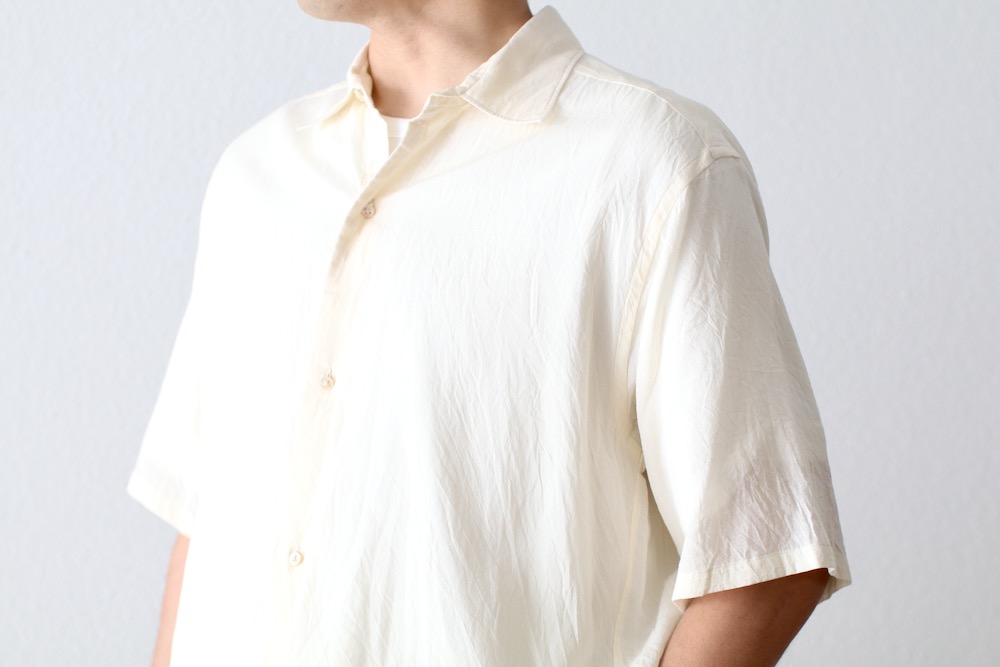blurhms(�֥顼�ॹ) "Silk-Co Voile Half-Sleeve Shirt"