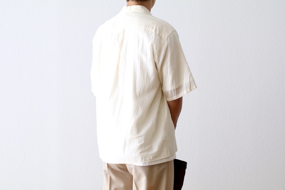 blurhms(�֥顼�ॹ) "Silk-Co Voile Half-Sleeve Shirt"