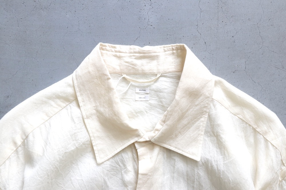 blurhms(�֥顼�ॹ) "Silk-Co Voile Half-Sleeve Shirt"