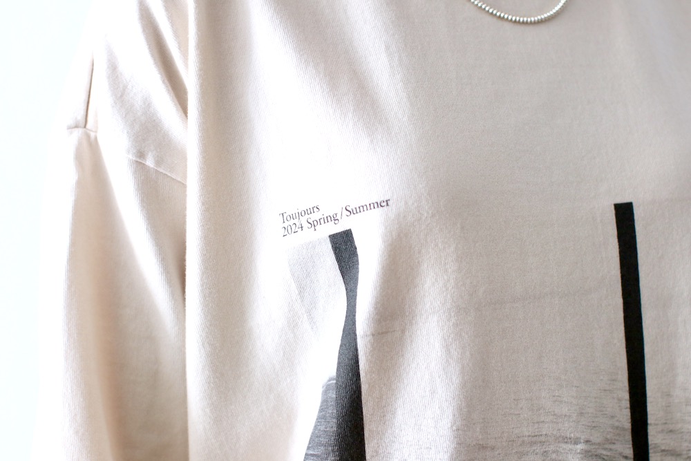 WOMEN'S】TOUJOURS（トゥジュー）“Photo Print long Sleeve T