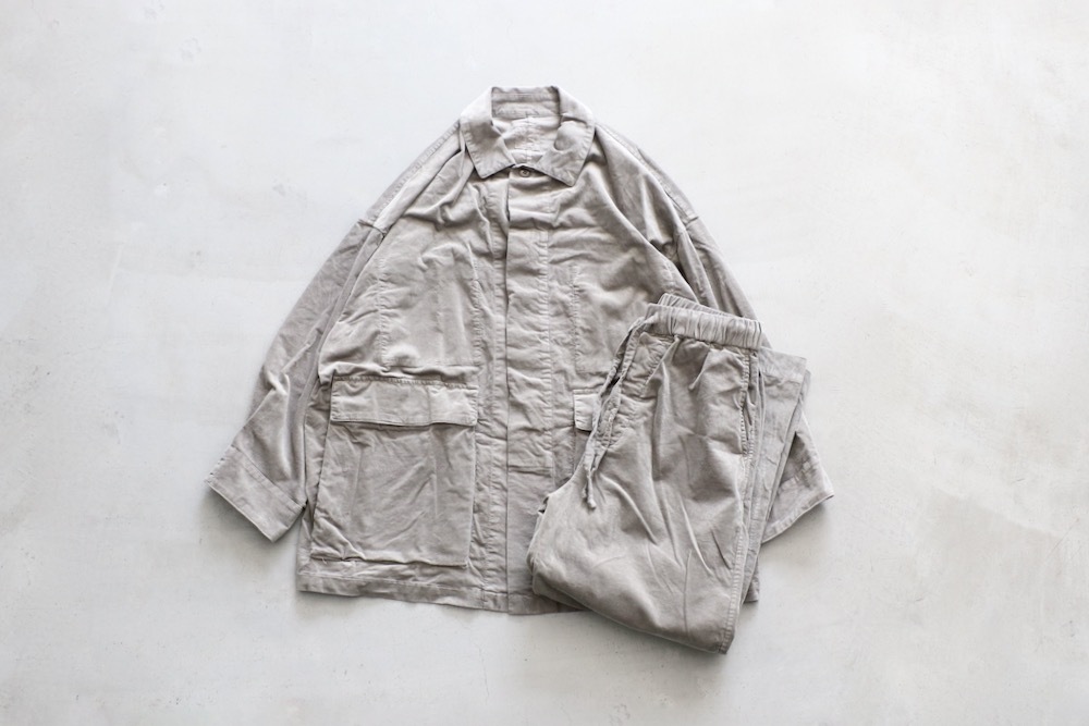 WOMEN'S】TOUJOURS（トゥジュー）“Coverall Jacket -GARMENT DYE