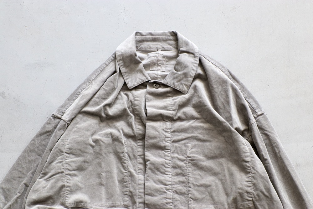 WOMEN'S】TOUJOURS（トゥジュー）“Coverall Jacket -GARMENT DYE