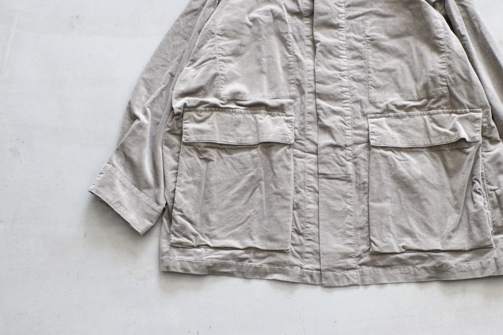 WOMEN'S】TOUJOURS（トゥジュー）“Coverall Jacket -GARMENT DYE