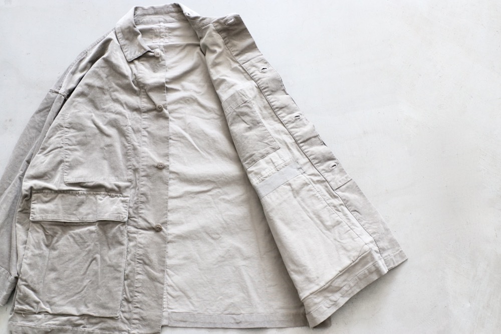 ��WOMEN'S��TOUJOURS�ʥȥ����塼�ˡ�Coverall Jacket -GARMENT DYE COTTON*VISCOSE STRETCH VELVET CLOTH-��