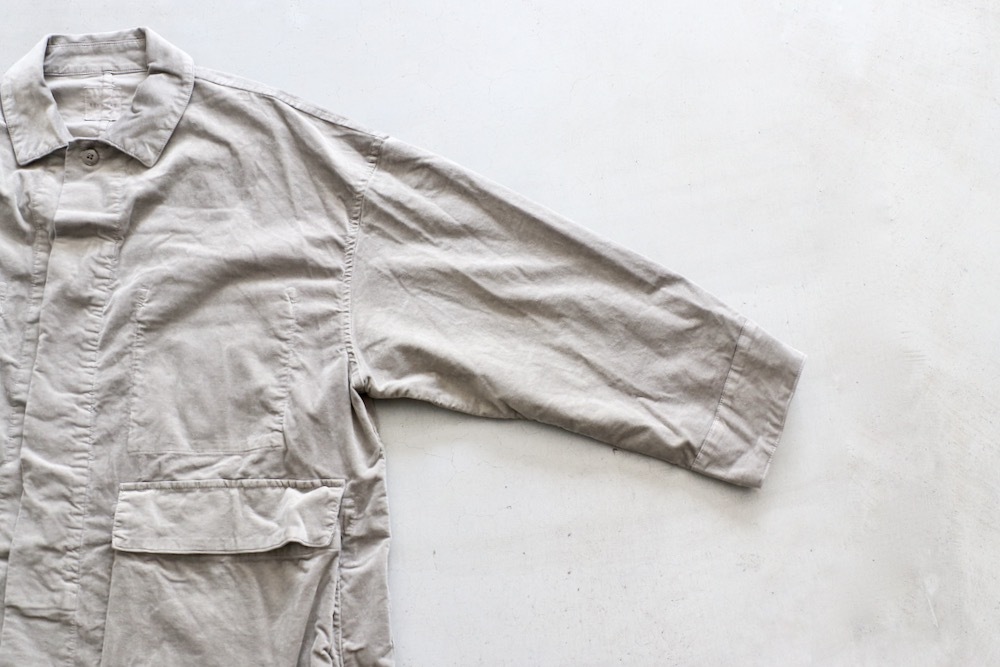 ��WOMEN'S��TOUJOURS�ʥȥ����塼�ˡ�Coverall Jacket -GARMENT DYE COTTON*VISCOSE STRETCH VELVET CLOTH-��