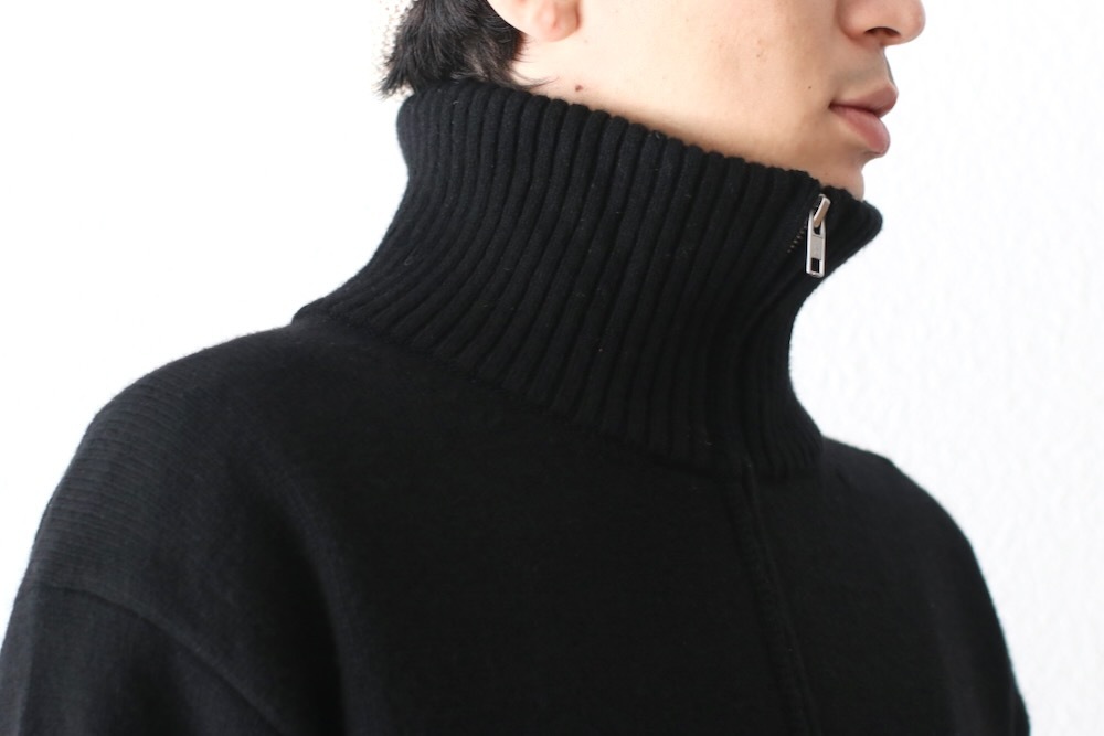 ATON (�����ȥ�) "LAMBS WOOL HALF SIP SWEATER"