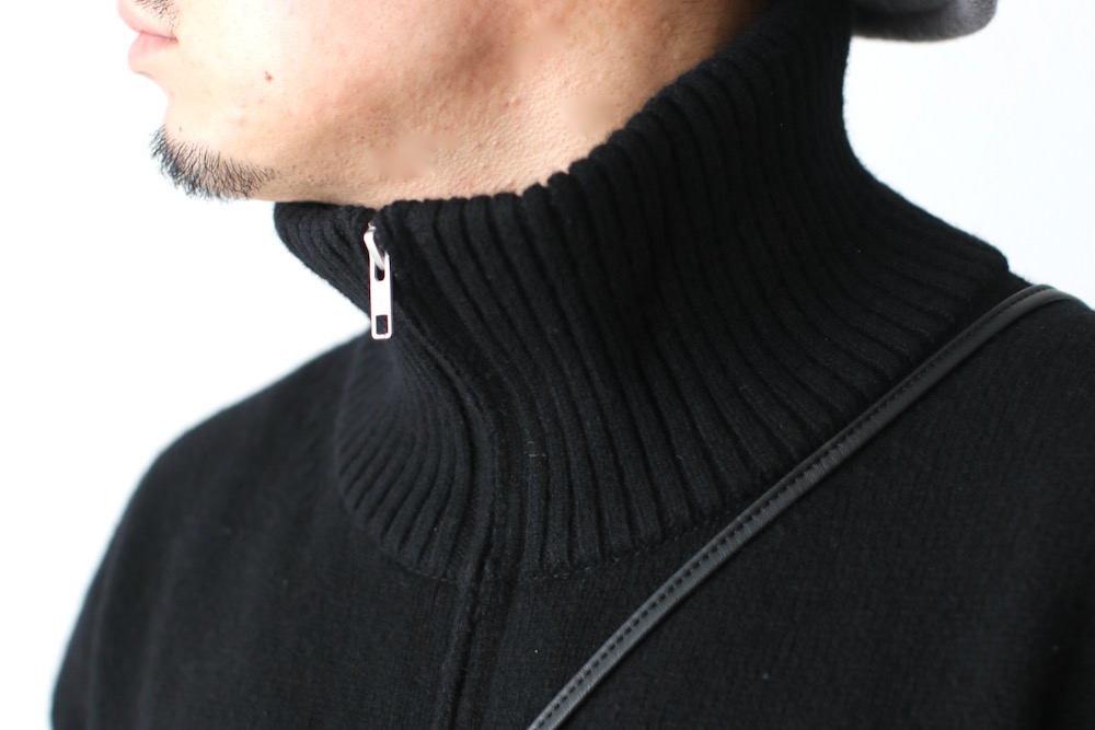 ATON (�����ȥ�) "LAMBS WOOL HALF SIP SWEATER"