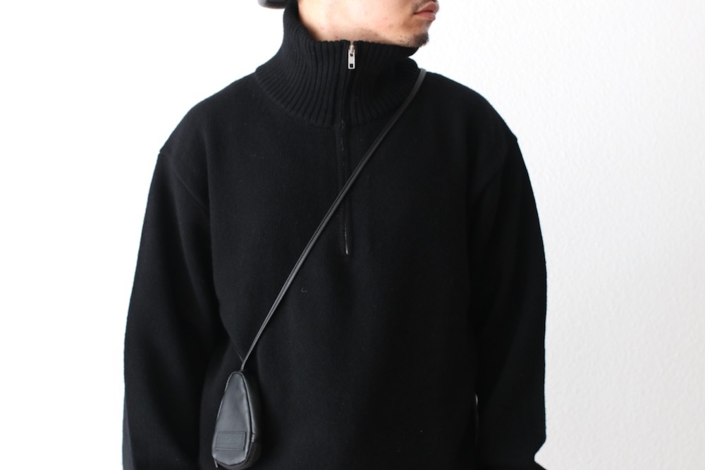 ATON (�����ȥ�) "LAMBS WOOL HALF SIP SWEATER"