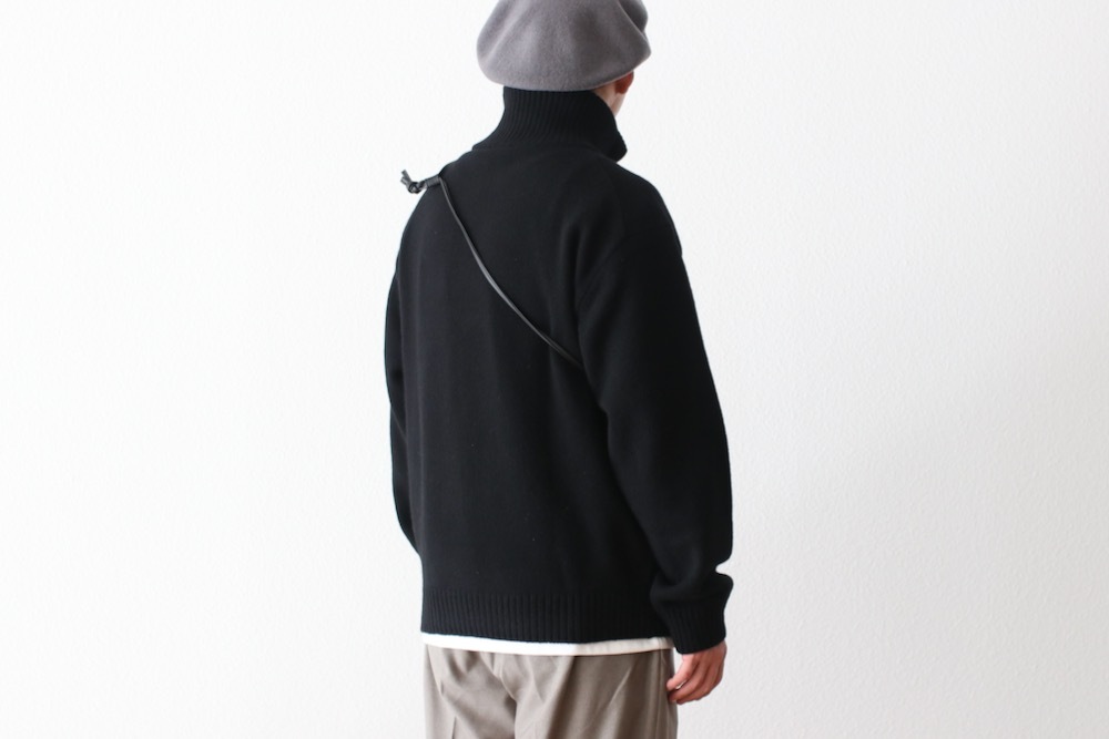 ATON (�����ȥ�) "LAMBS WOOL HALF SIP SWEATER"