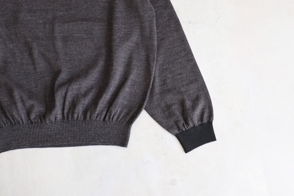 VAINL ARCHIVE ヴァイナルアーカイブ　ウール ニット チャコール VAINL ARCHIVE (ヴァイナル アーカイブ) 