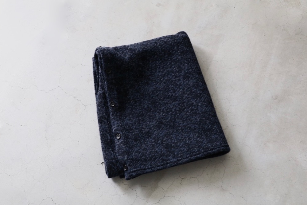 Engineered Garments (���󥸥˥����ɥ�������) ��Button Shawl - Heather Navy Sweater Knit��