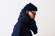 Engineered Garments (���󥸥˥����ɥ�������) ��Button Shawl - Heather Navy Sweater Knit��