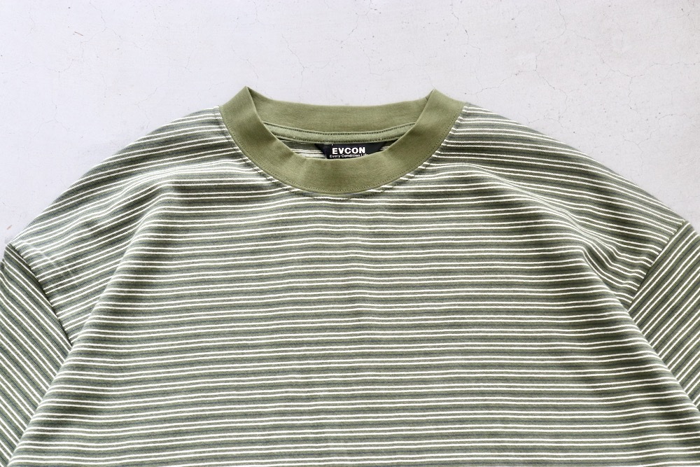 EVCON (ӥ) "BORDER WIDE S/S T-SHIRT"