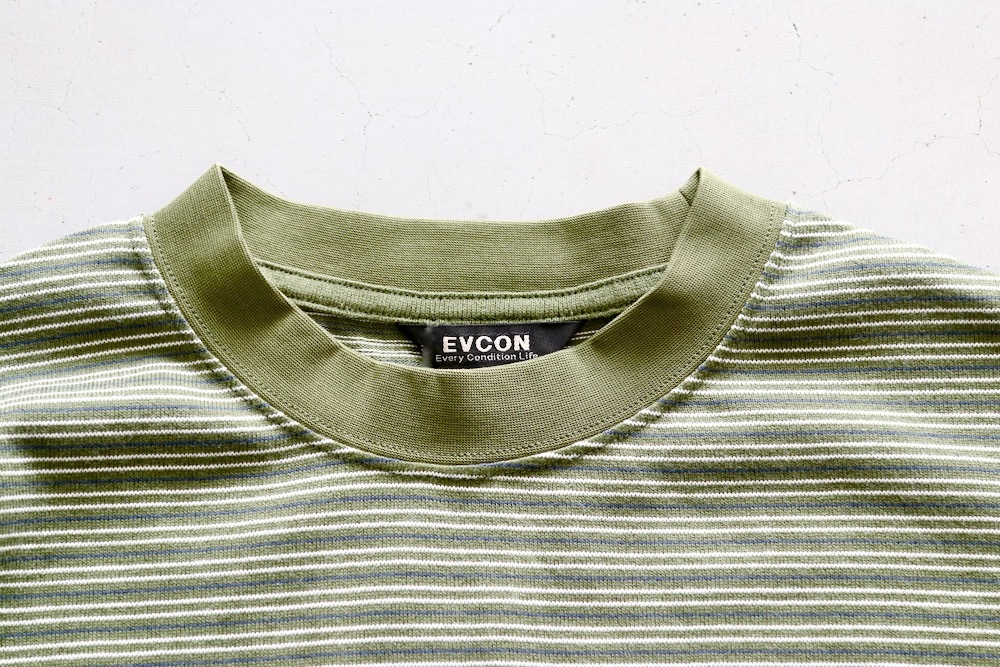 EVCON (ӥ) "BORDER WIDE S/S T-SHIRT"
