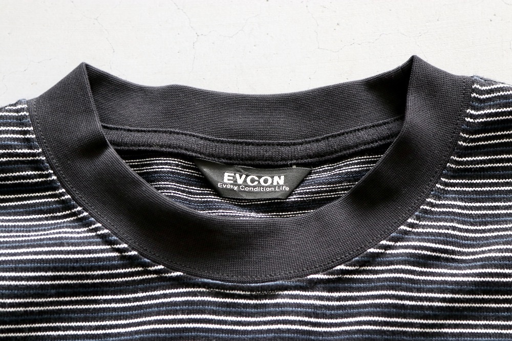 EVCON (ӥ) "BORDER WIDE S/S T-SHIRT"