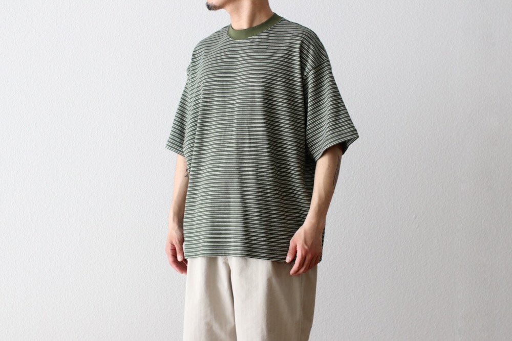 EVCON (ӥ) "BORDER WIDE S/S T-SHIRT"