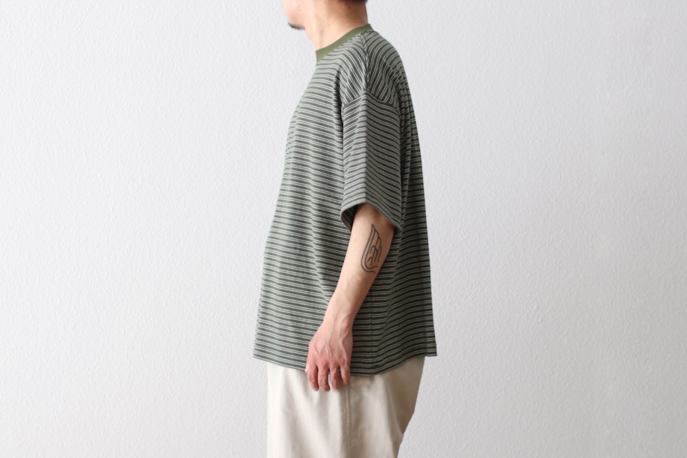 EVCON (ӥ) "BORDER WIDE S/S T-SHIRT"