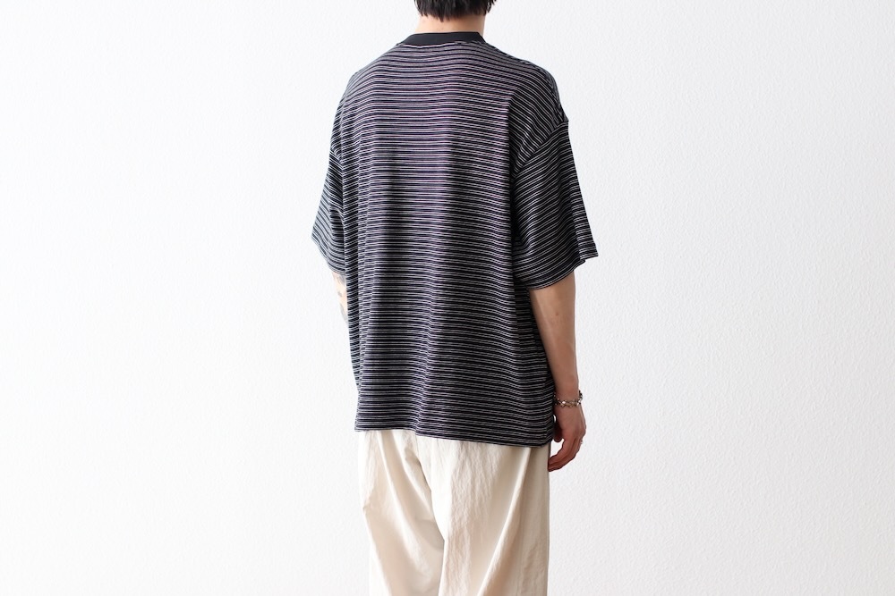 EVCON (ӥ) "BORDER WIDE S/S T-SHIRT"