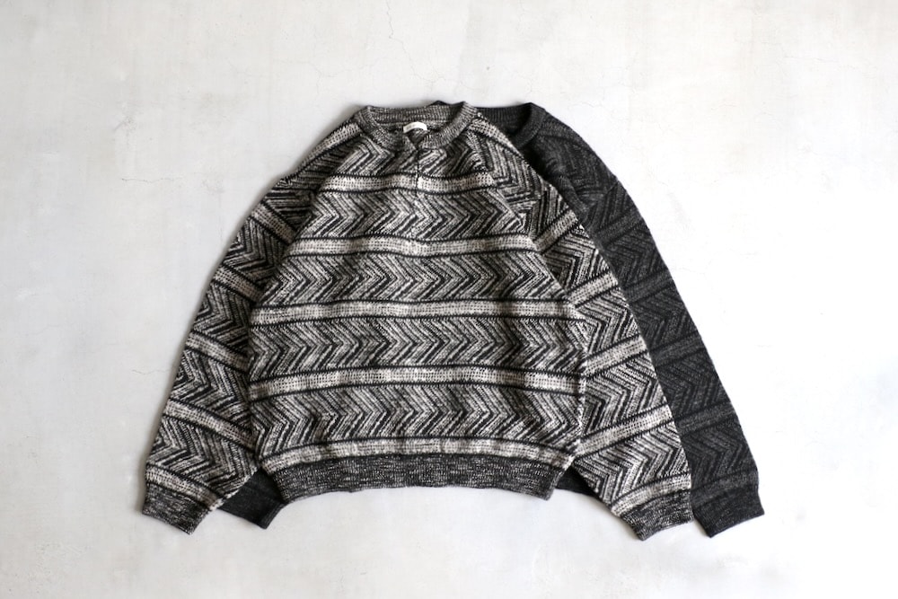 VAINL ARCHIVE ヴァイナルアーカイブ　ウール ニット チャコール VAINL ARCHIVE - ヴァイナルアーカイブ / WILL-SH | NOTHING BUT