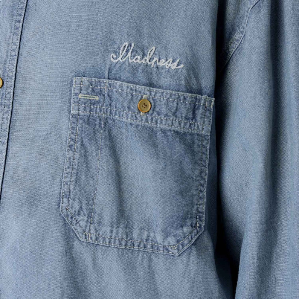MADNESS (�ޥåɥͥ�) "MADNESS VTG CHAMBRAY BD SHIRT"