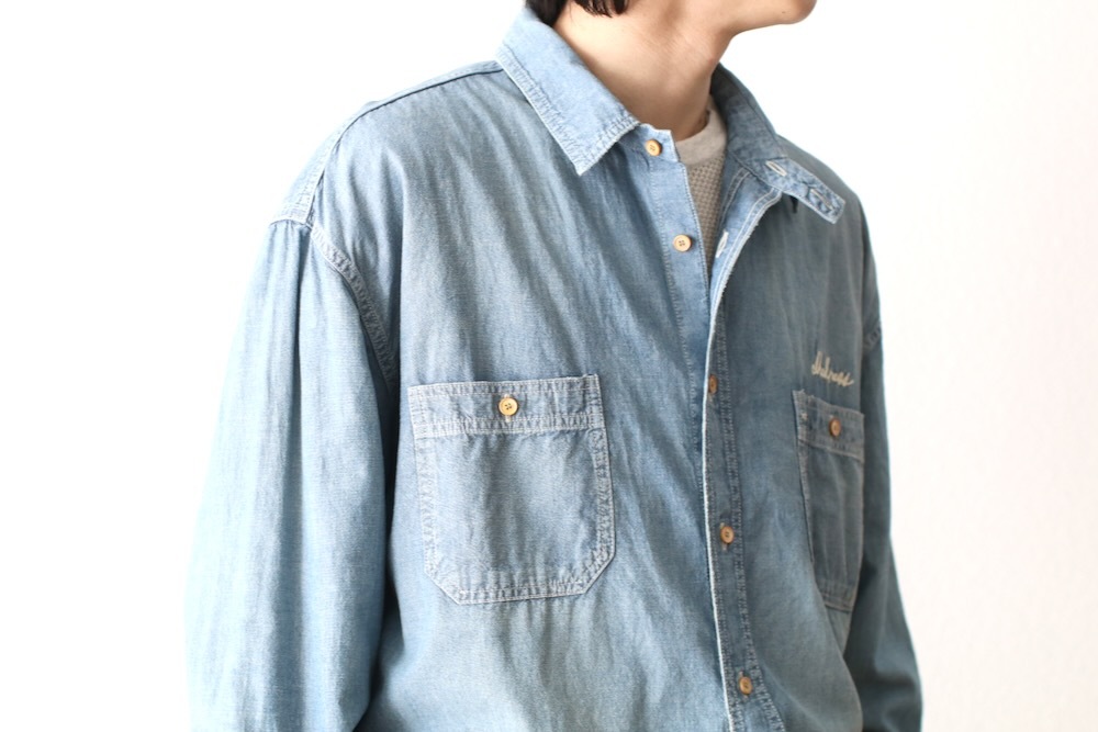 MADNESS (�ޥåɥͥ�) "MADNESS VTG CHAMBRAY BD SHIRT"