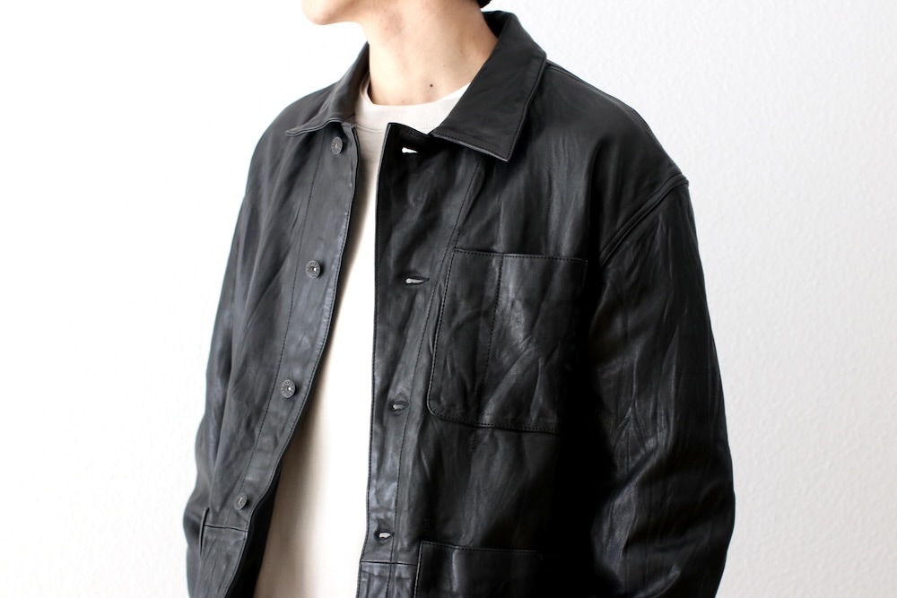 BRU NA BOINNE 馬革 シャツジャケット サイズM BRU NA BOINNE 馬革 シャツジャケット サイズM BRU NA BOINNEの