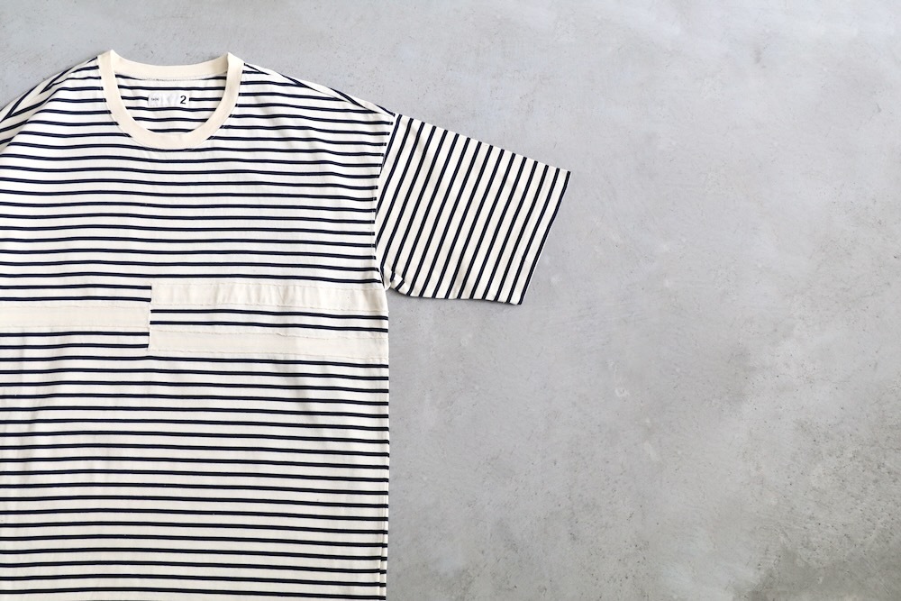 [20% > 30%OFF] ts(s) (�ƥ�����������) "Disconnection Line T-shirt - Horizontal Stripe High Density Cotton Jersey"