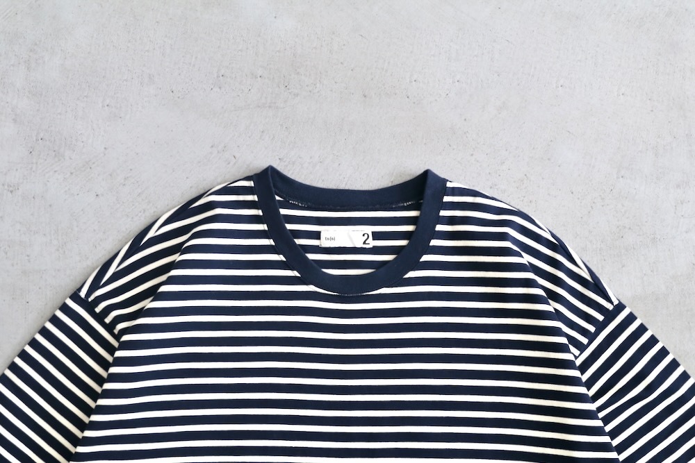 [20% > 30%OFF] ts(s) (�ƥ�����������) "Disconnection Line T-shirt - Horizontal Stripe High Density Cotton Jersey"